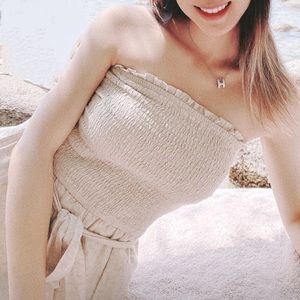 Abercrombie linen blend romper